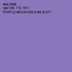 #8A76BB - Purple Mountain's Majesty Color Image